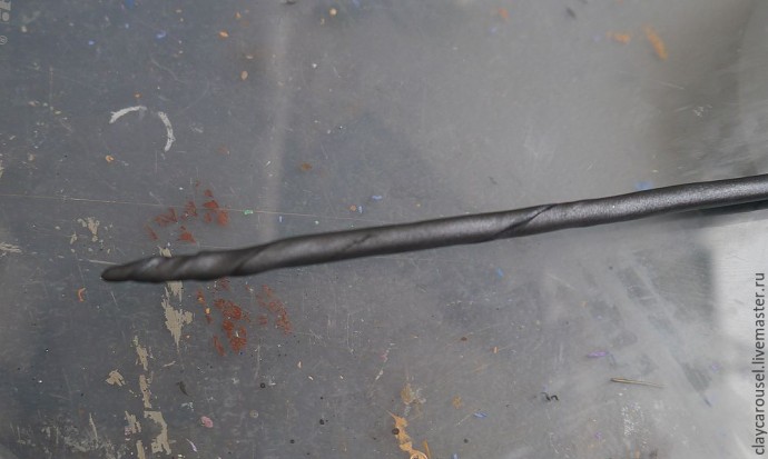 Делаем из полимерной глины оригинальную шпильку для волос