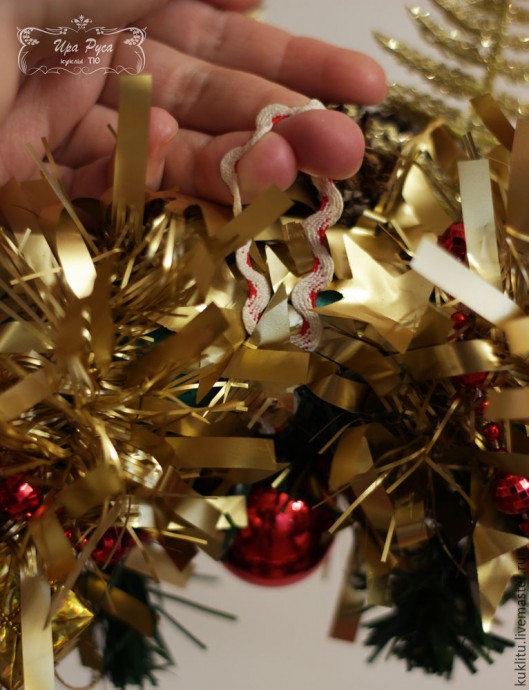 Создаем рождественский венок: часть 4