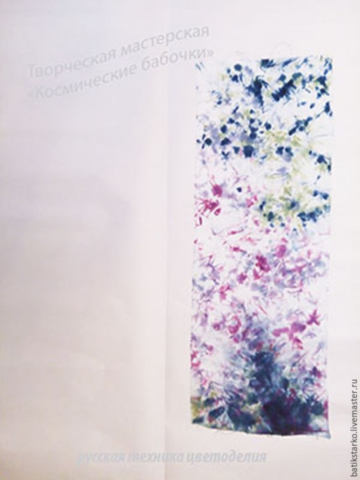 Изготовление цветка из шелка в русской технике: часть 2