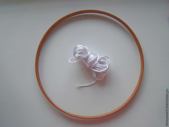 Мастерим новогодний ловец снов из мишуры и елочных украшений: часть 1