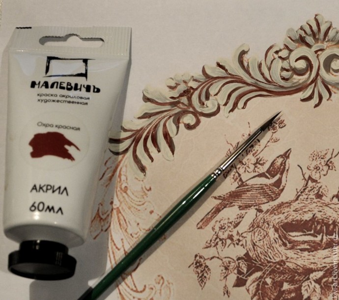 Декорируем чайную коробку "В старом шале": часть 3