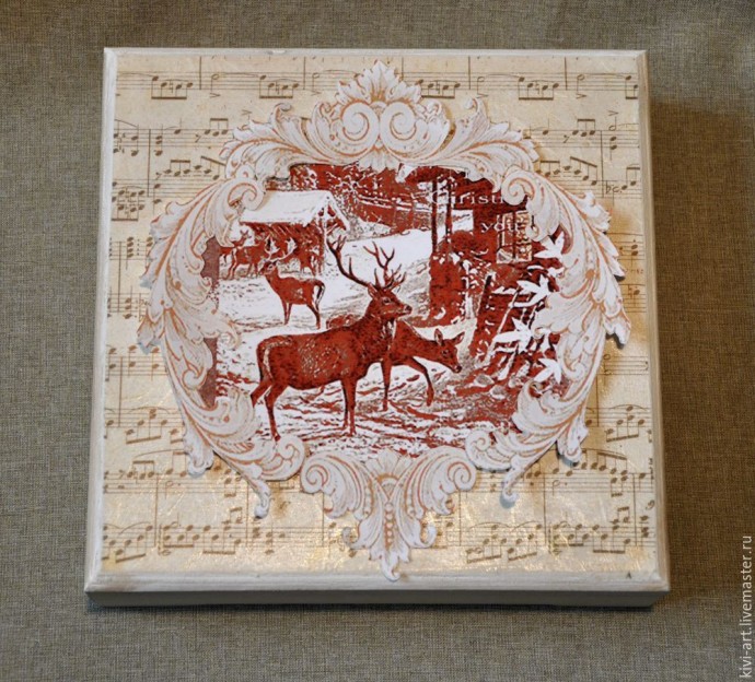 Декорируем чайную коробку "В старом шале": часть 1