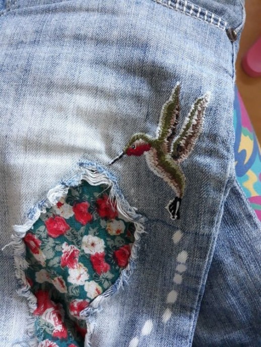 Заплатки на джинсах