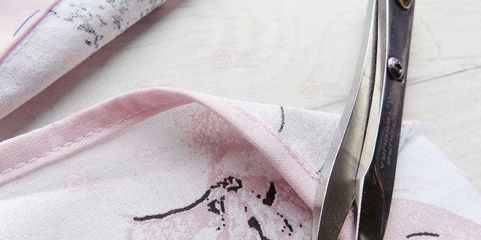 Обработка разреза рукава планкой