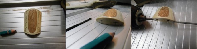 Изготовление галстука-боло из рога лося