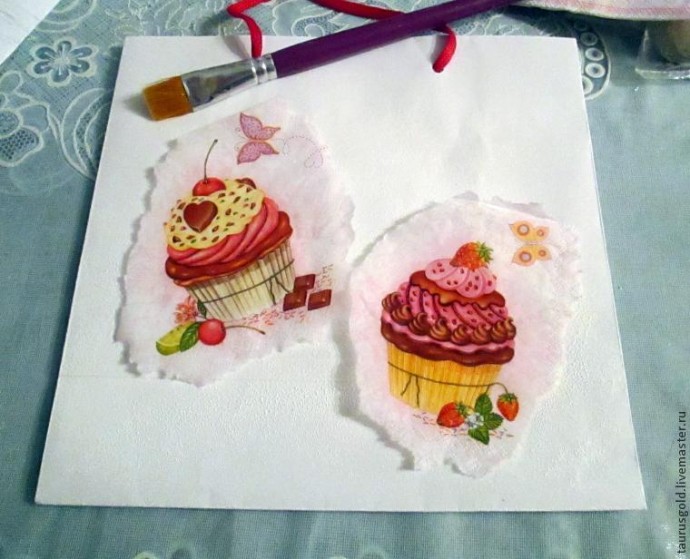 Делаем подарочный пакетик из обычного