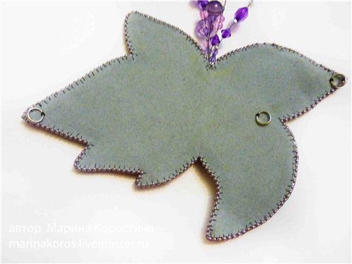 Вышиваем бисером цветок колье "Весенняя Рапсодия": часть 3