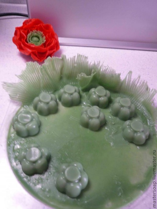 Мастер-класс мыльного букета "Цветочная поляна": часть 2