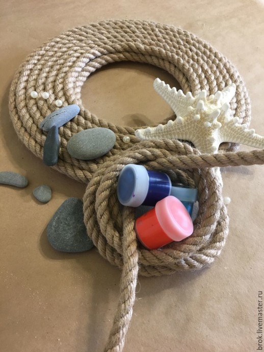 Мастерим декоративный венок на дверь в морском стиле: часть 1