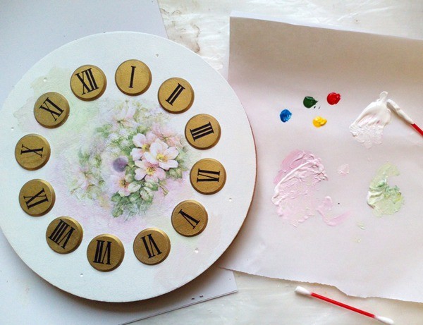 Декорируем винтажные часы: часть 2