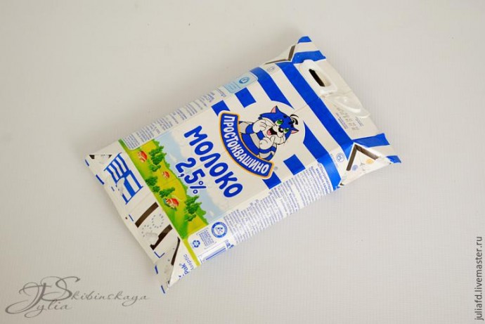 Фантастическое преображение молочного пакета в сумочку: часть 1