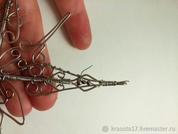 Мастерим снежинку в технике Wire Wrap: часть 2