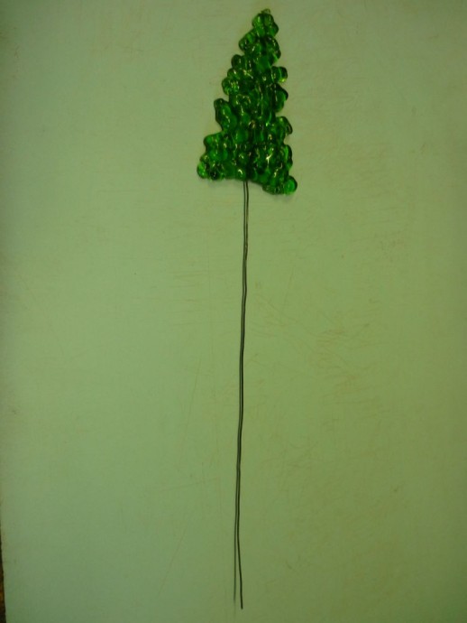 Ёлочки из стеклянной бутылки: часть 2