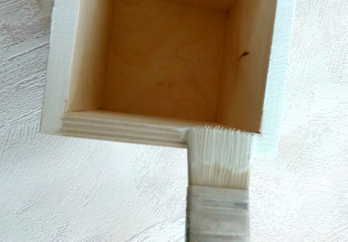 Декупаж короба для специй: часть 1