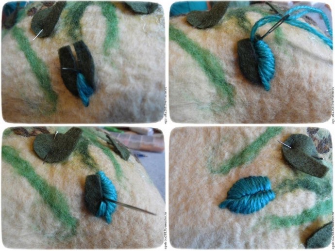 Создаем объёмную вышивку на войлоке