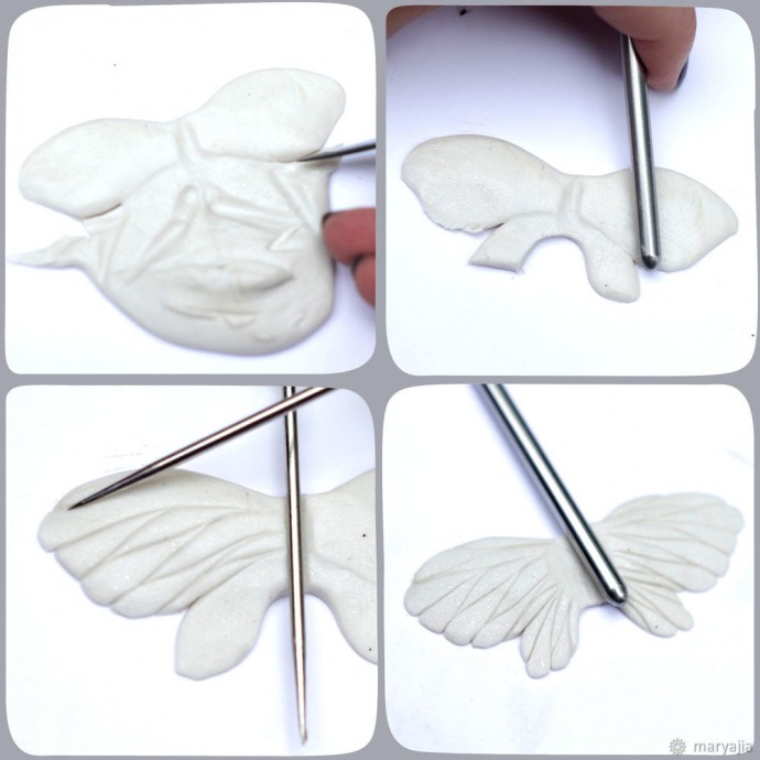 Лепим бабочку из полимерной глины: часть 1
