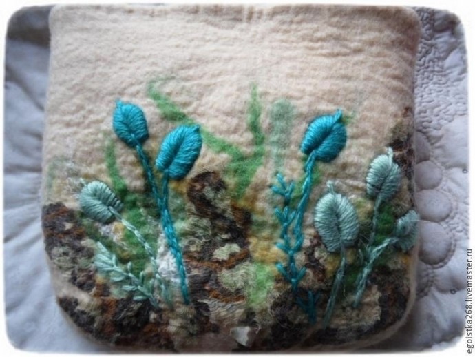 Создаем объёмную вышивку на войлоке