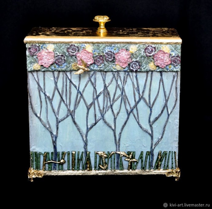 Декорируем шкатулку в различных техниках: часть 5