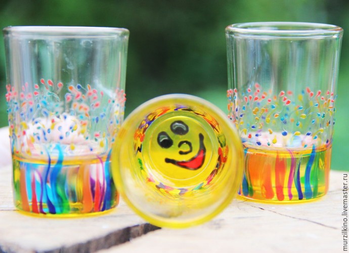 Как сделать радужные стопочки-улыбашки: часть 3