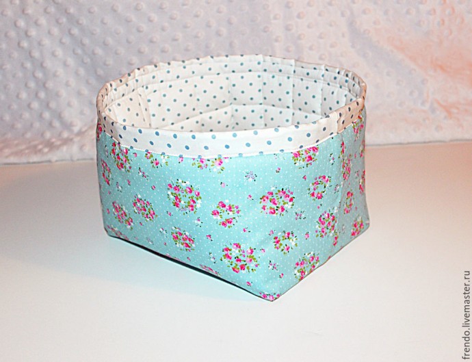 Шьем хлопковую корзину для мелочей