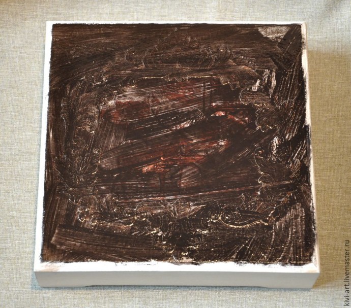 Декорируем чайную коробку "В старом шале": часть 3