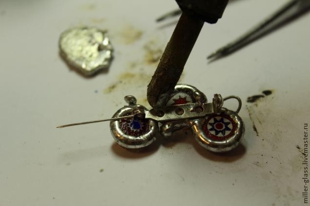 Фьюзинго-витражная брошь: часть 2