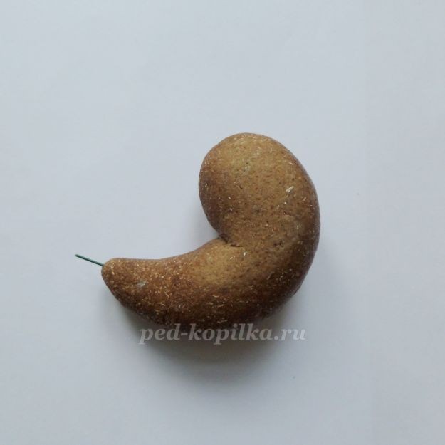 Ёлочная игрушка "Золотая рыбка из опилок": часть 1