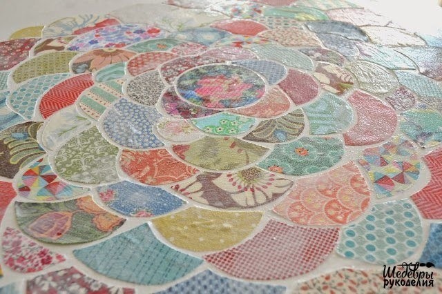 Панно из лоскутков ткани