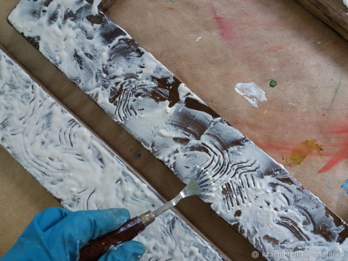 Декорируем раму для левкаса: часть 2