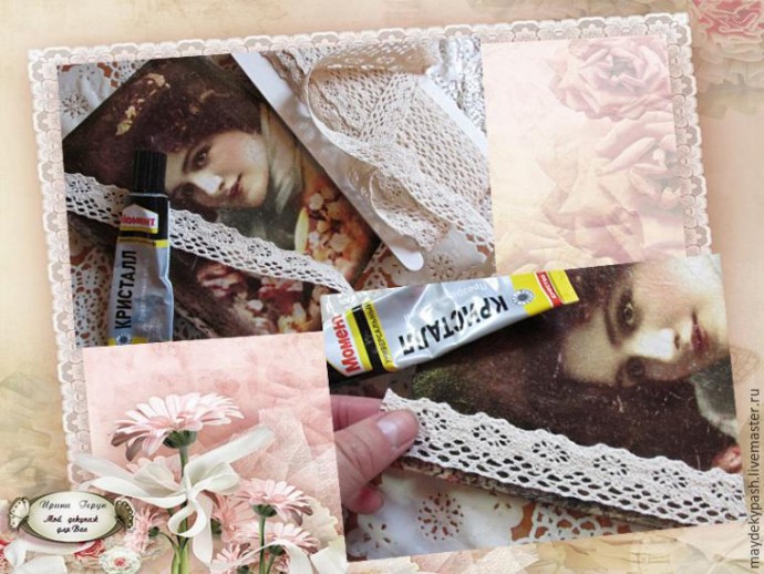 Декорируем обложку блокнота в винтажном стиле: часть 3