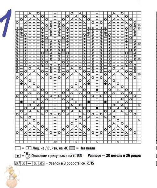 Топ спицами с изысканным узором