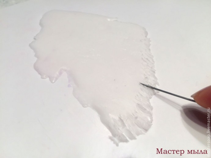 Мастер-класс по мыльной картине "Снегирь": часть 4