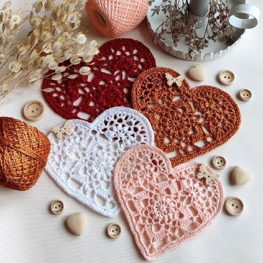 Сердечные закладки для книг