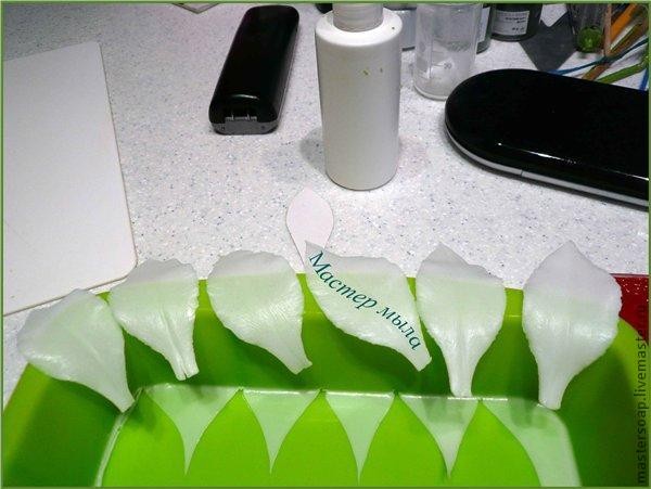Мастер класс по изготовлению мыльной лилии: часть 3