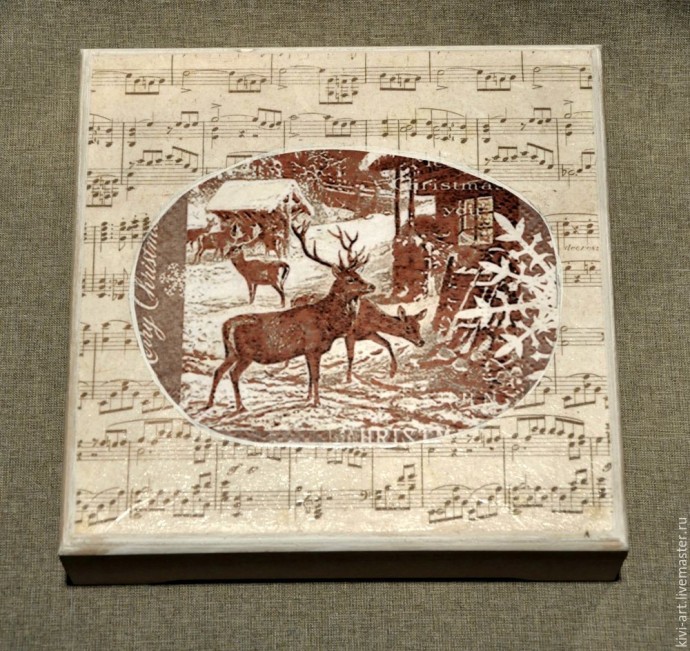 Декорируем чайную коробку "В старом шале": часть 2