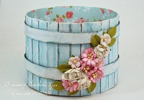 Бочонок из палочек для мороженого