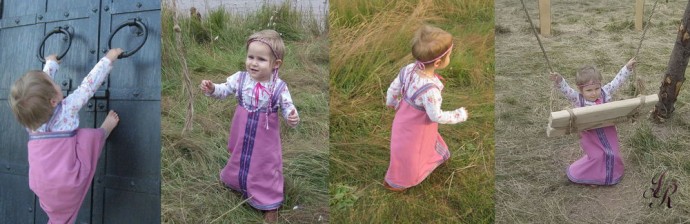 Шьём летний комплект "Машенька" в славянском стиле за 1 день: часть 2