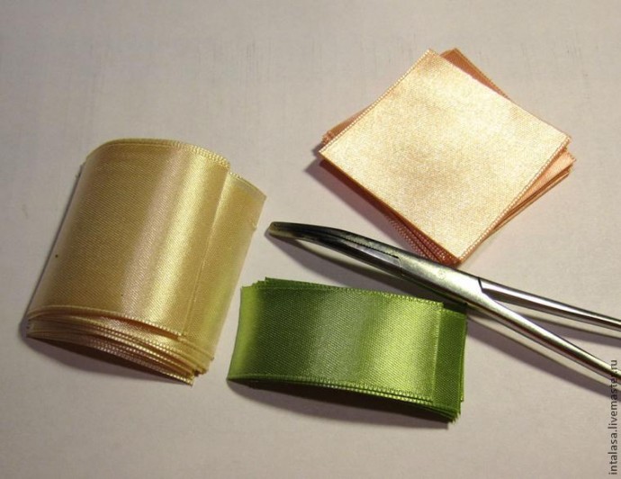 Создаем резиночку для волос в технике канзаши: часть 1