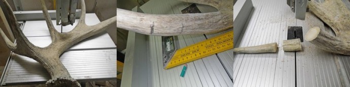 Изготовление галстука-боло из рога лося