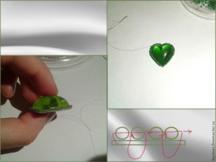 Процесс создания броши "Трилистник": часть 1