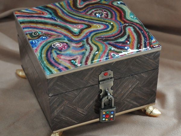 Декорирование шкатулки в стиле китч: часть 3