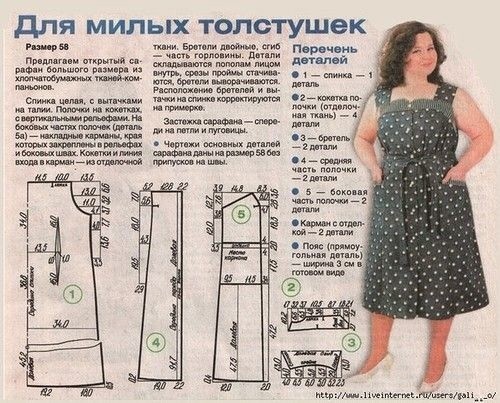 Моделируем платья большого размера