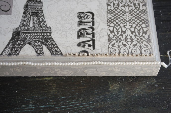 Декорируем шкатулку "Любовь к Парижу": часть 4
