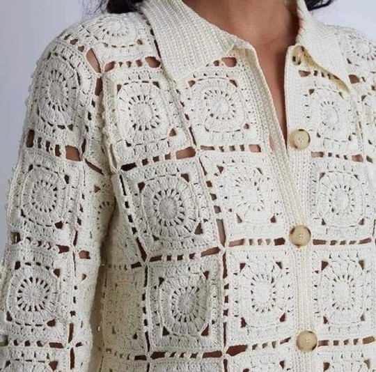 Чудесный жакет и рубашка из мотивов