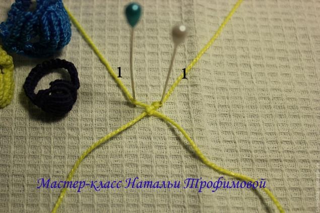 Кольцо в технике макраме: часть 1