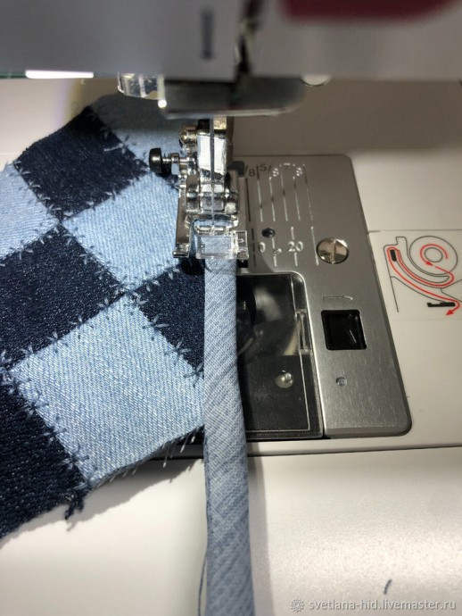 Чехол для ножниц из старых джинсов