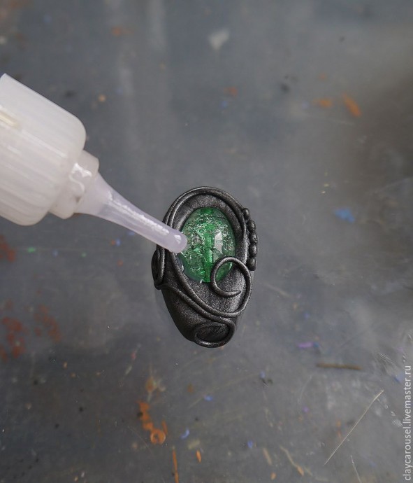 Делаем из полимерной глины оригинальную шпильку для волос