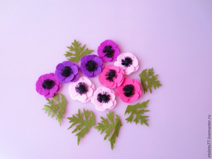 Декорируем аксессуары изящными анемонами и нежным кружевом к свадьбе: часть 1