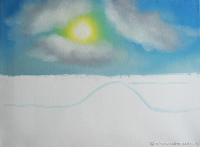 Пишем морской пейзаж масляными красками: часть 1