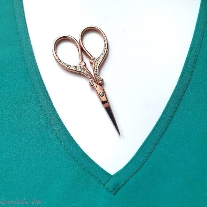 V-образный вырез горловины: обработка